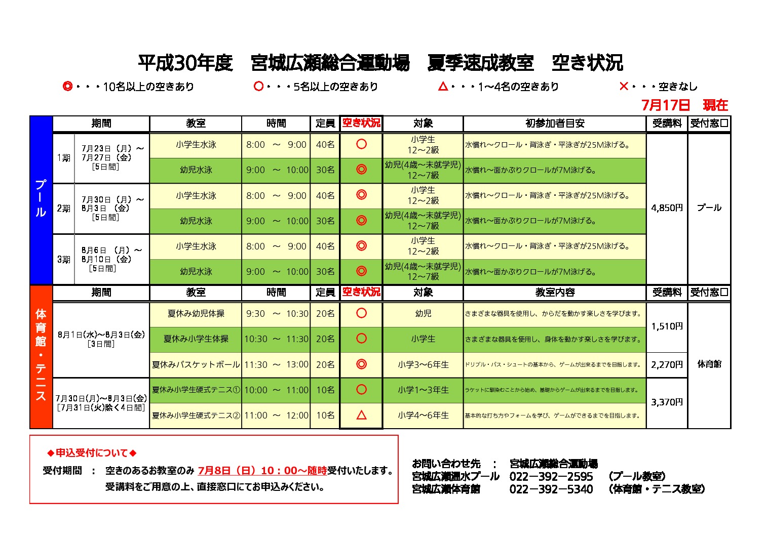 30夏季空き状況20180717のサムネイル