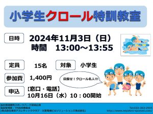 11月小学生クロールのサムネイル